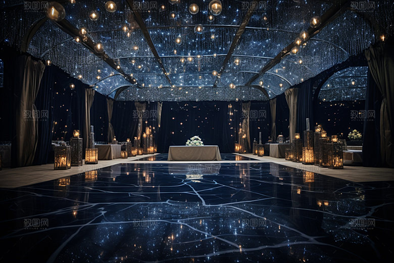 星空婚礼唯美梦幻效果图