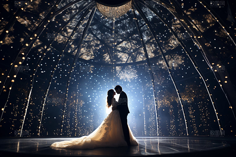 星空婚礼氛围唯美效果图