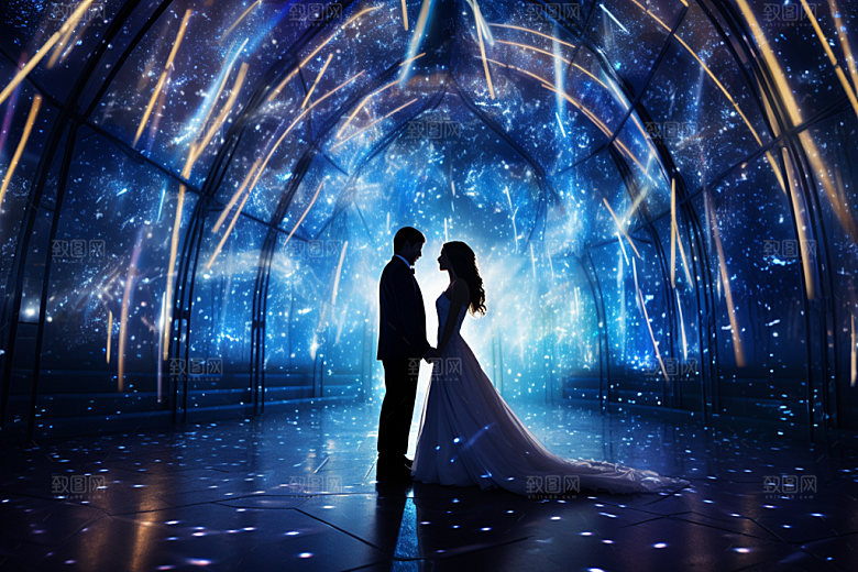 星空婚礼梦幻室内效果图