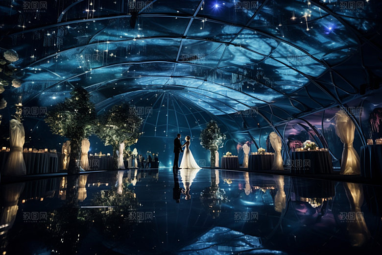 星空婚礼布置唯美效果图