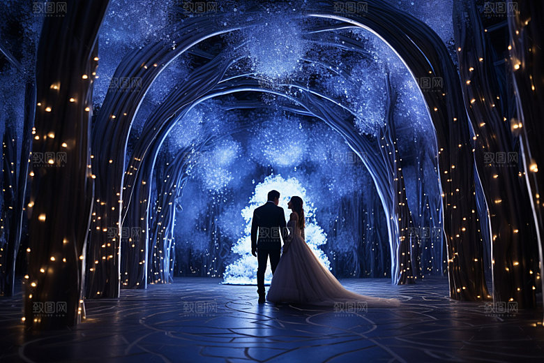 星空婚礼唯美梦幻效果图