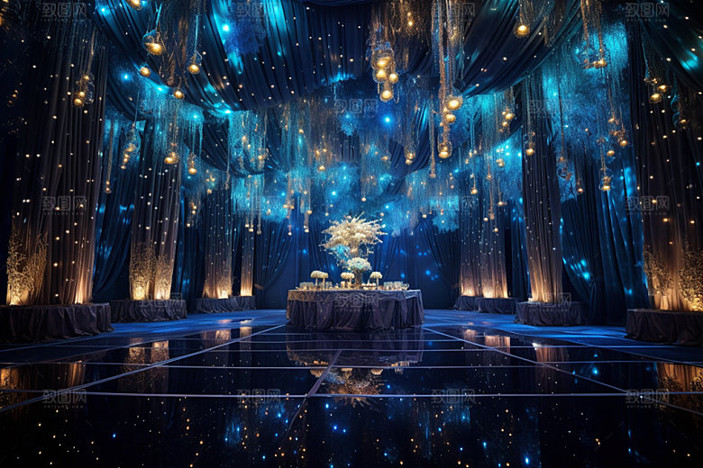 星空婚礼布置氛围效果图