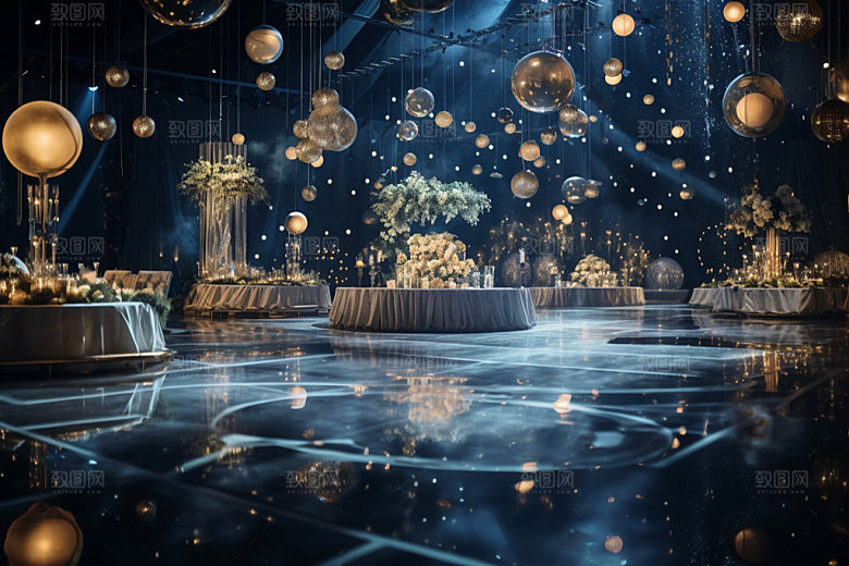 星空婚礼梦幻浪漫效果图