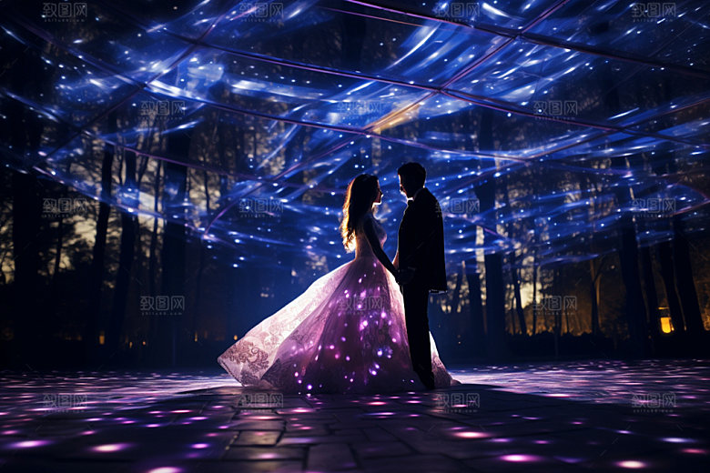星空婚礼梦幻唯美效果图