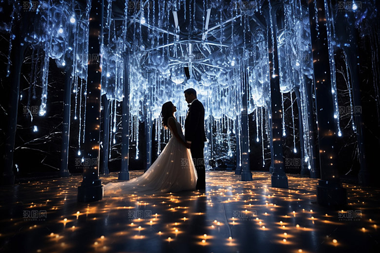 星空婚礼布置浪漫效果图