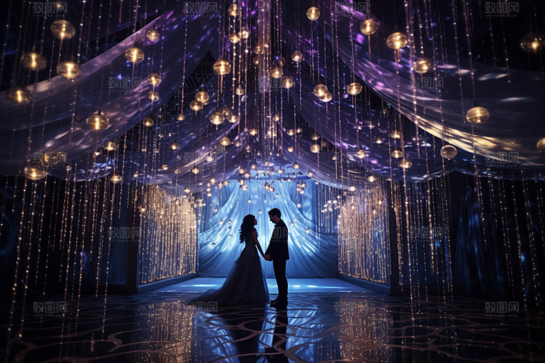 星空婚礼浪漫唯美效果图