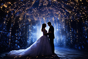 星空婚礼布置浪漫效果图