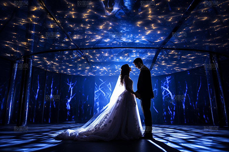 星空婚礼布置梦幻效果图