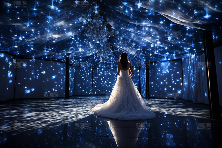 星空婚礼浪漫氛围效果图