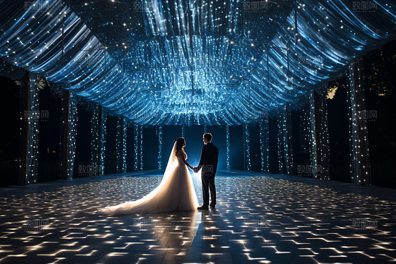 星空婚礼唯美浪漫效果图
