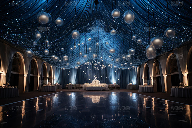 星空婚礼浪漫布置效果图