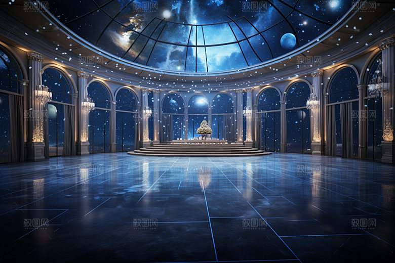 星空婚礼浪漫唯美效果图