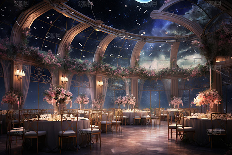 星空婚礼浪漫唯美效果图