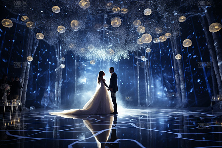 星空婚礼梦幻浪漫效果图