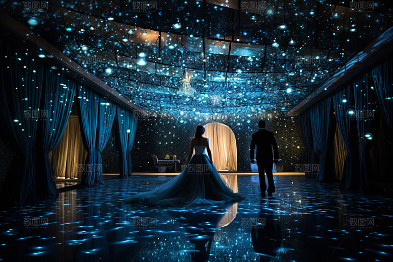 星空婚礼浪漫布置效果图