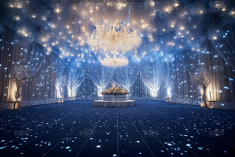星空婚礼唯美浪漫效果图