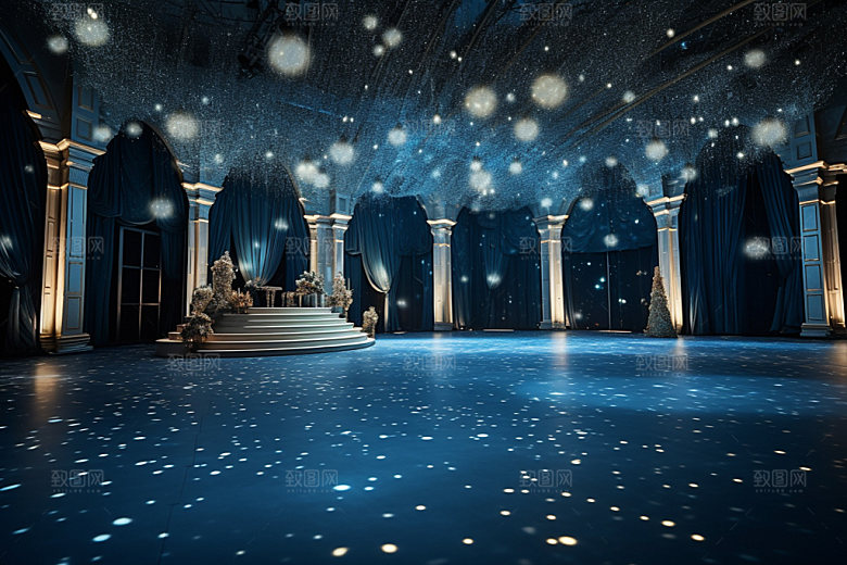 星空婚礼氛围布置效果图