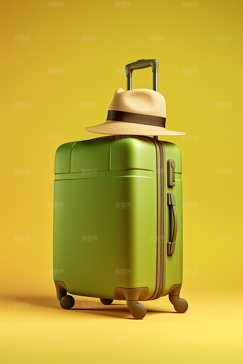 行李箱旅行商品摄影图