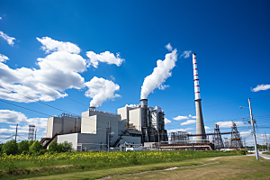 新能源发电厂清洁能源核电厂摄影图