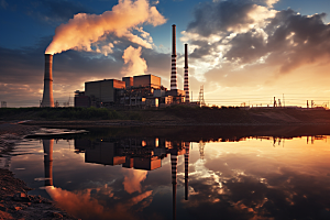 新能源发电厂高清工厂摄影图