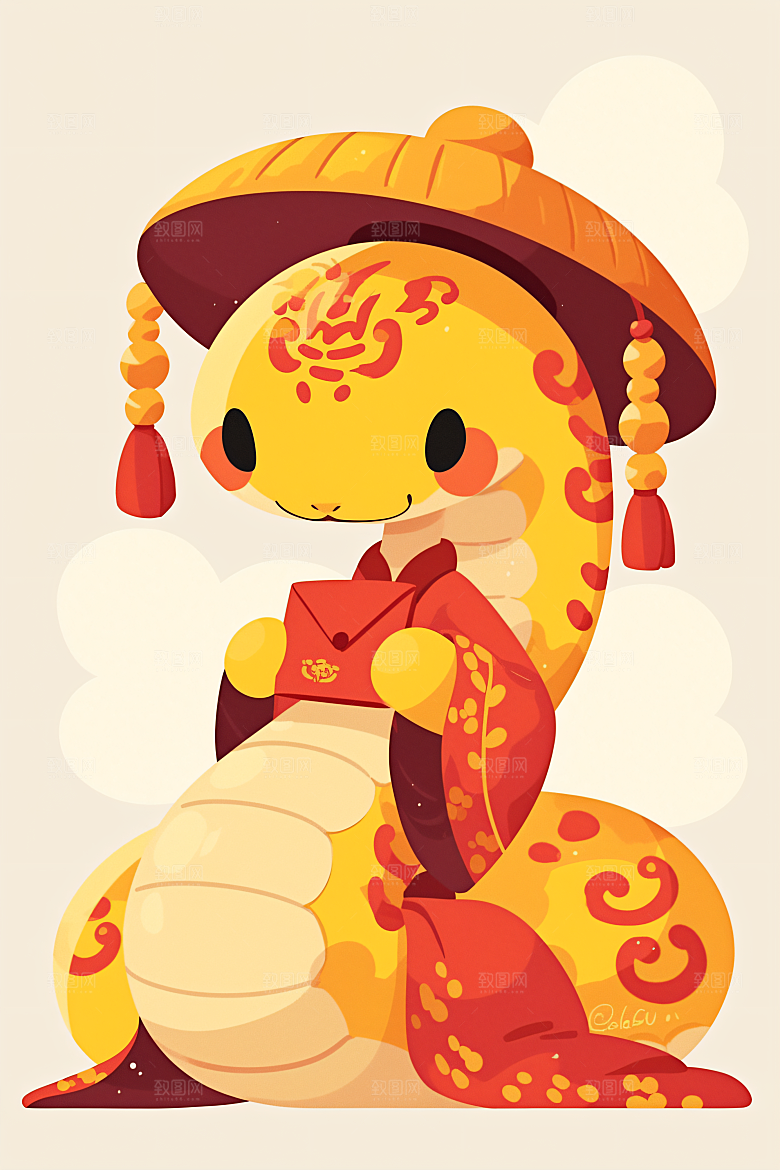 新年生肖蛇喜庆高清素材