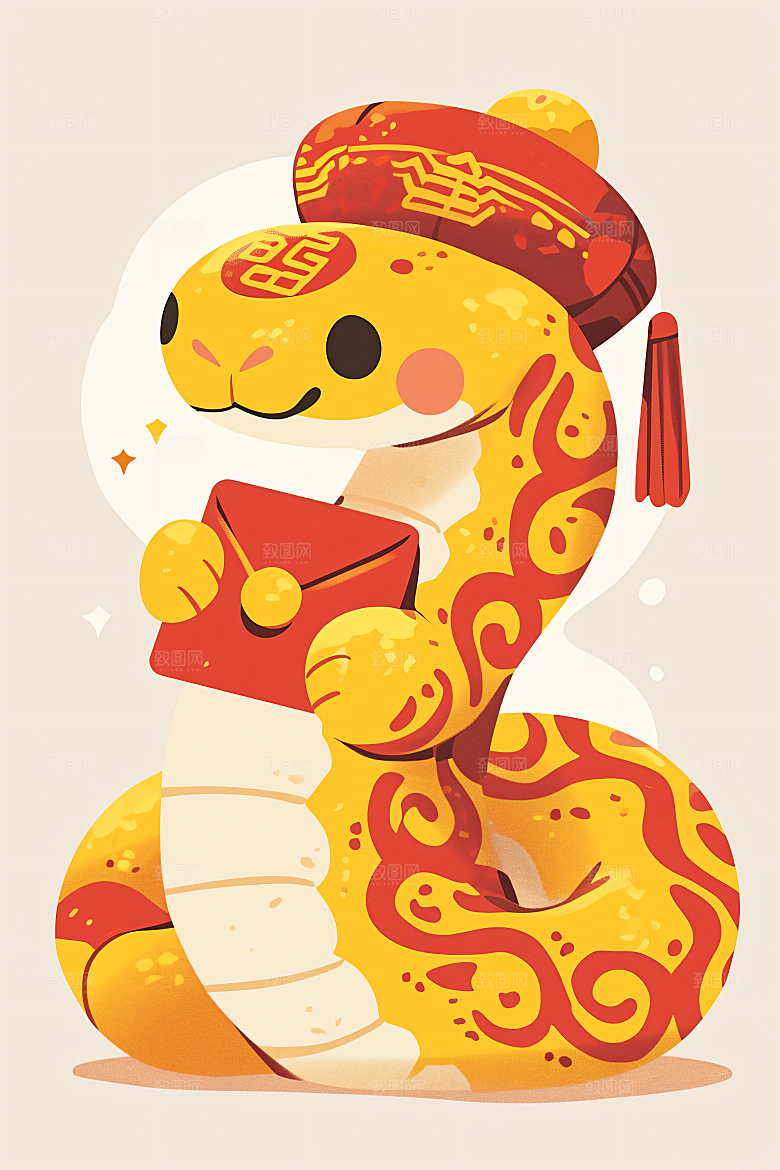 新年生肖蛇高清过年素材