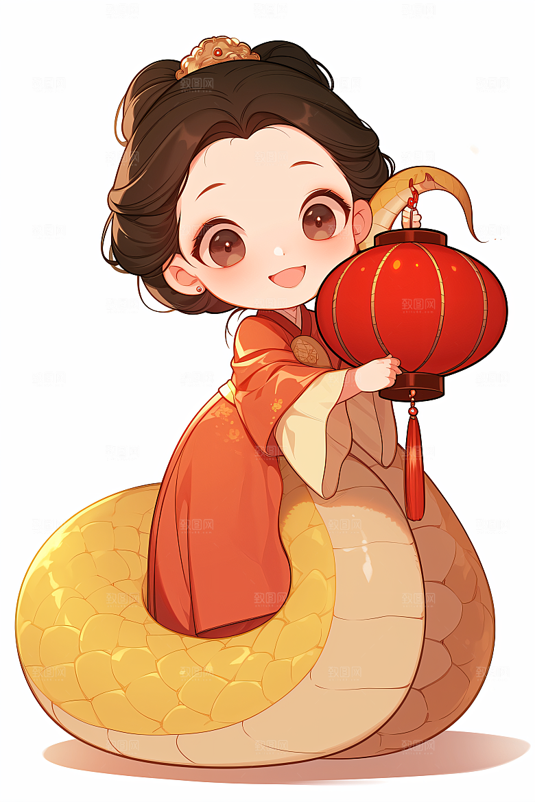 新年生肖蛇高清吉祥如意素材