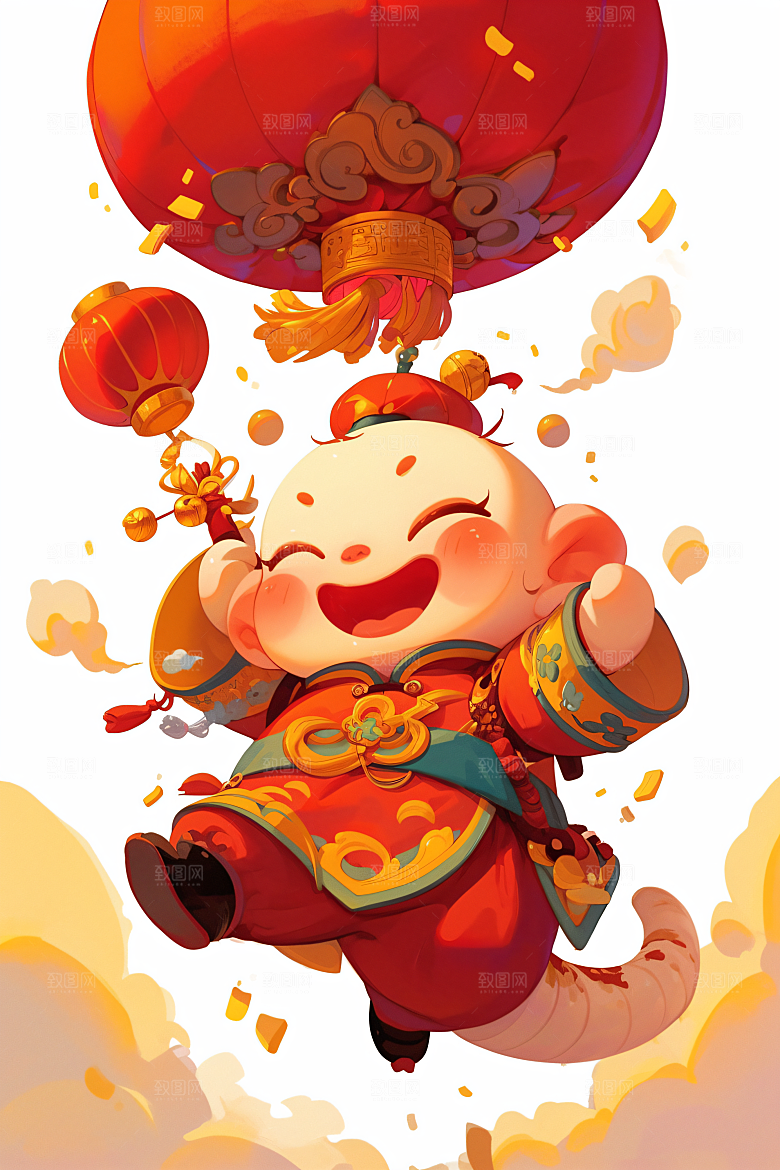 新年生肖蛇蛇年主题过年素材
