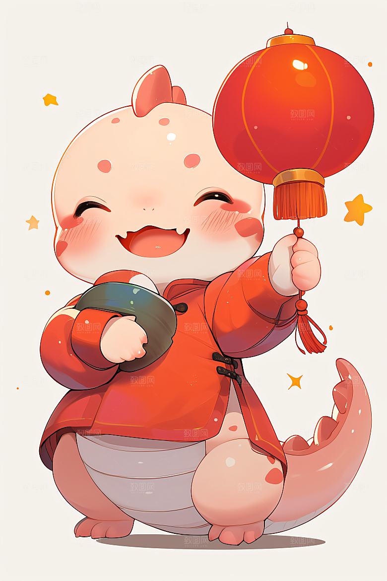新年生肖蛇卡通春节素材