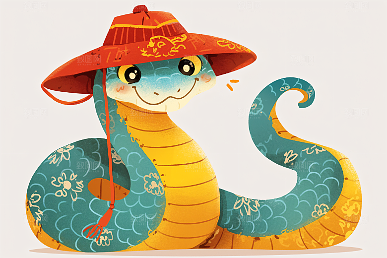 新年生肖蛇蛇年主题过年素材
