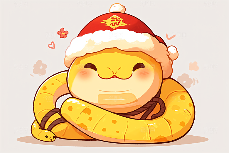 新年生肖蛇喜庆蛇年主题素材