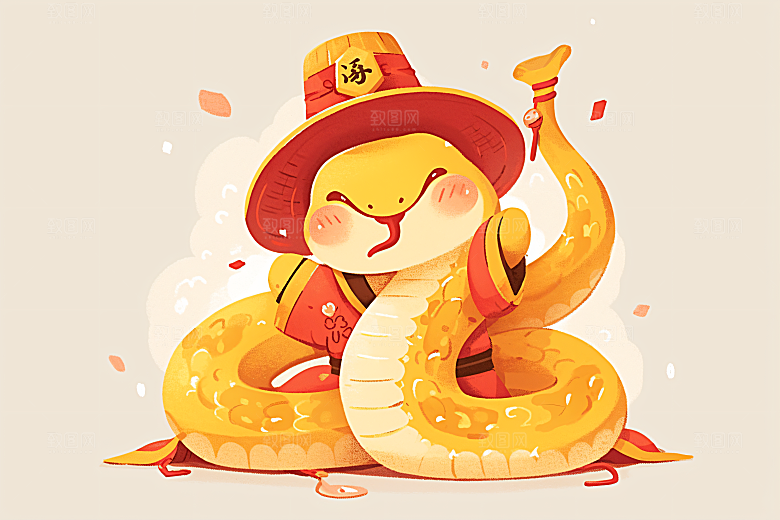 新年生肖蛇二十四生肖高清素材