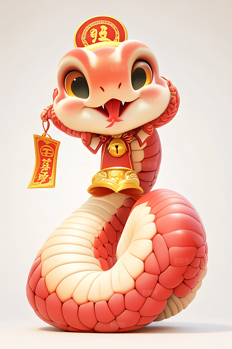 新年生肖蛇过年高清素材