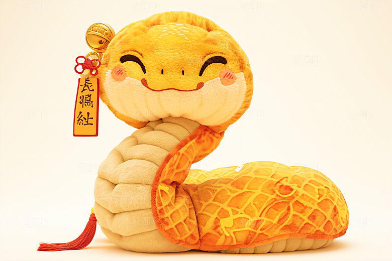 新年生肖蛇卡通插画素材