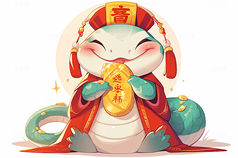 新年生肖蛇春节高清素材