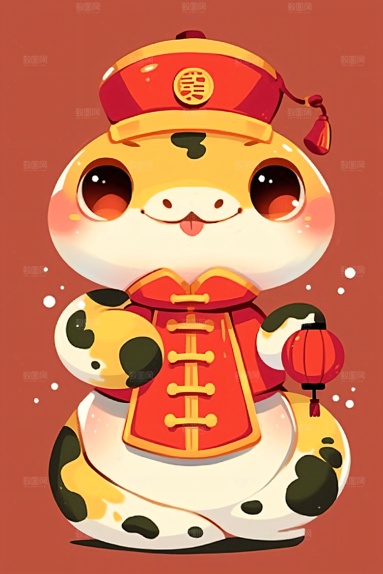 新年生肖蛇春节二十四生肖素材