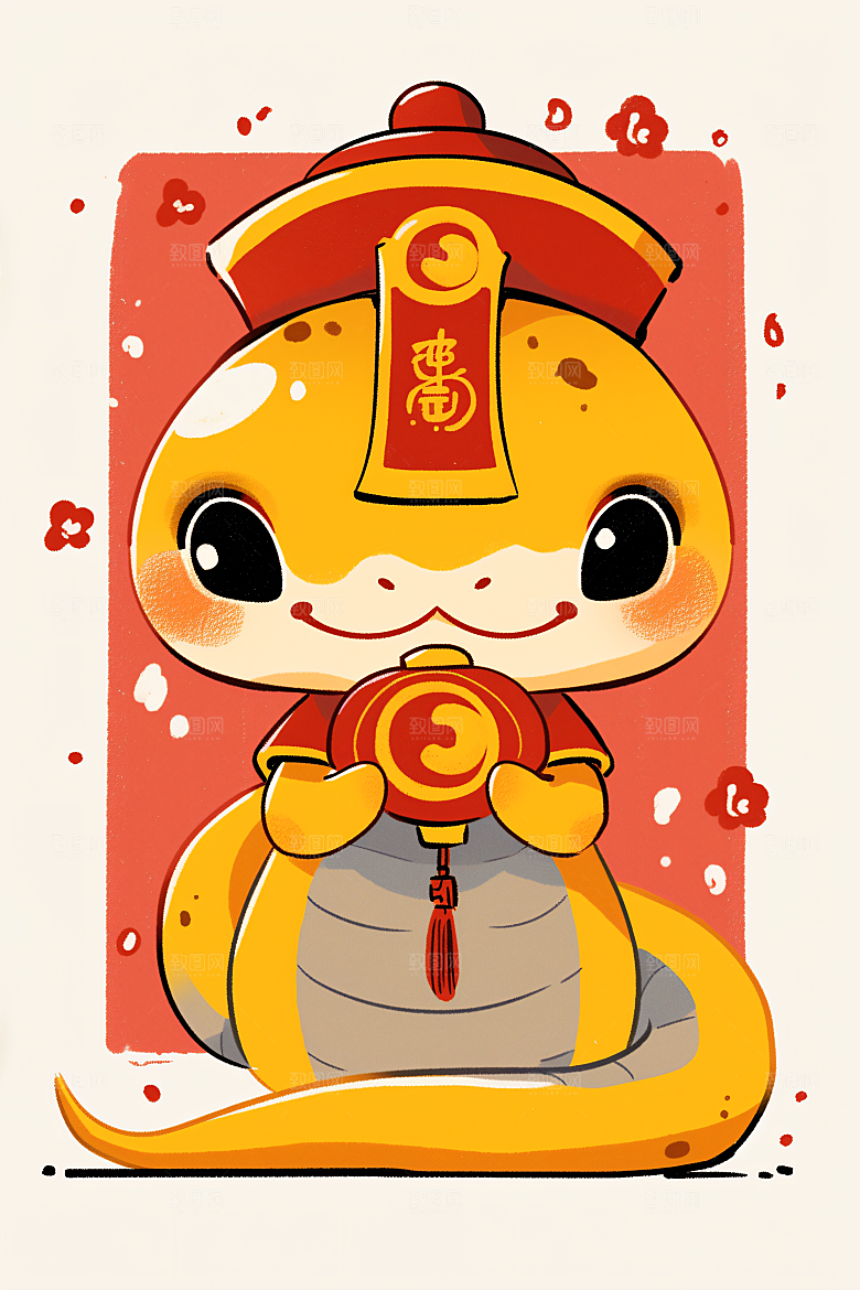 新年生肖蛇二十四生肖蛇年主题素材