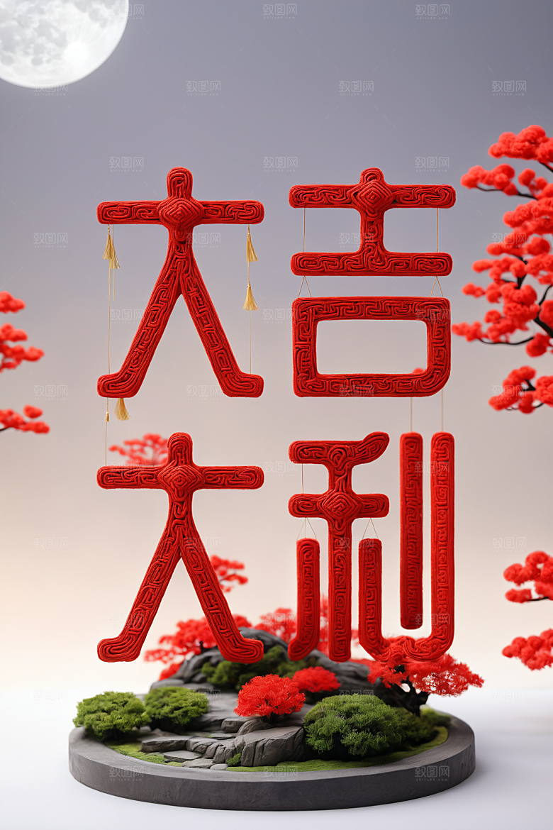 新年祝福高清新年艺术字