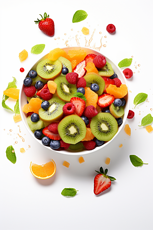 新鲜水果缤纷美食摄影图