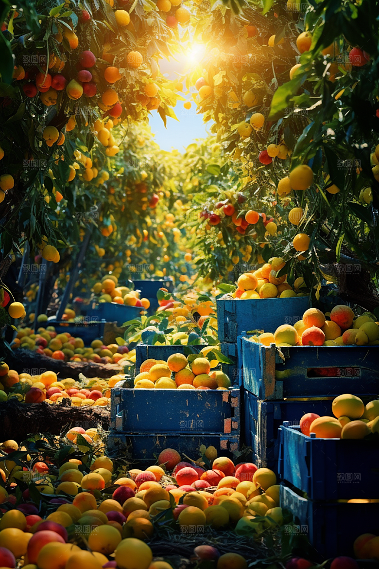 新鲜水果果品缤纷摄影图