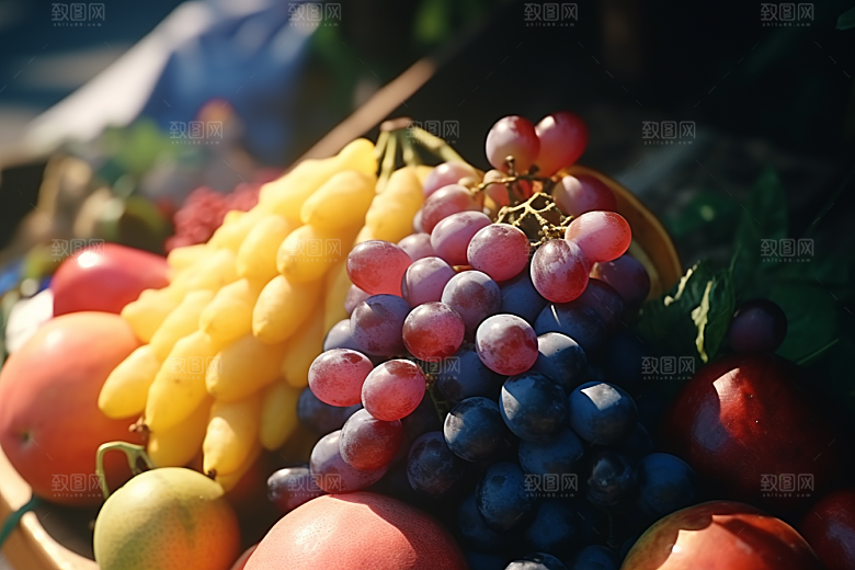 新鲜水果鲜果果蔬摄影图