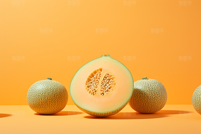 新鲜水果补充维C高清摄影图