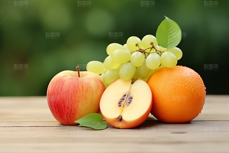 新鲜水果果品缤纷摄影图
