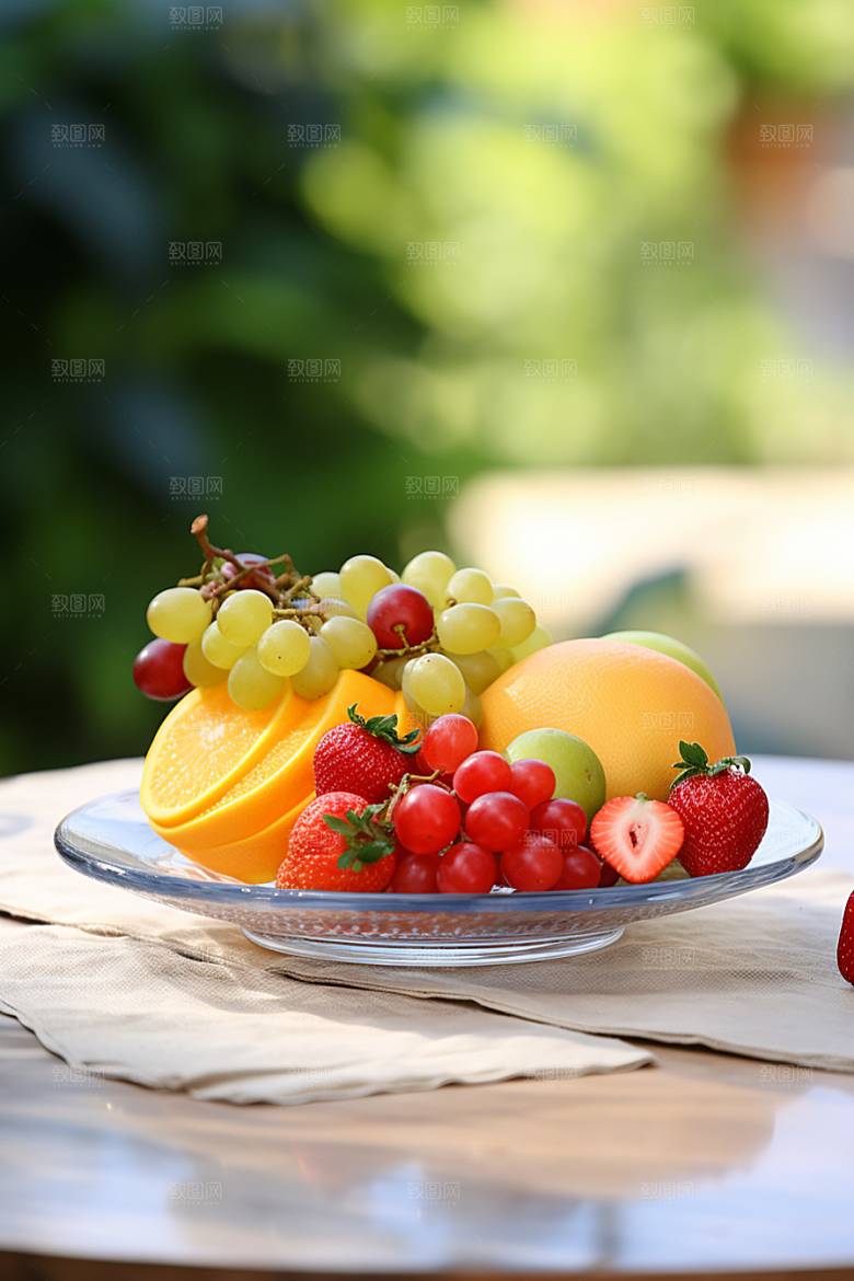 新鲜水果美食鲜果摄影图