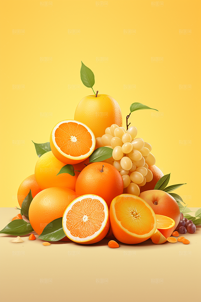新鲜水果果蔬高清摄影图