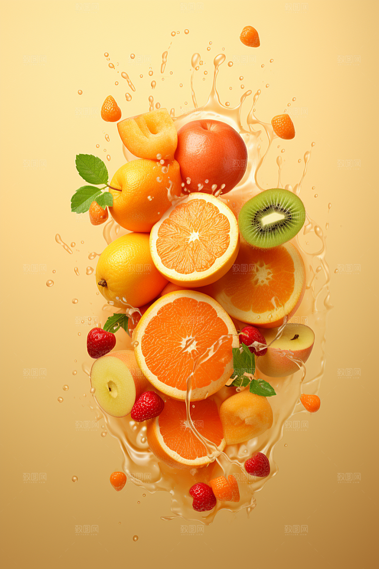 新鲜水果鲜果果蔬摄影图