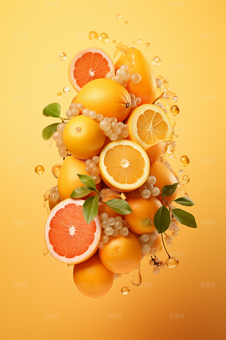 新鲜水果高清缤纷摄影图
