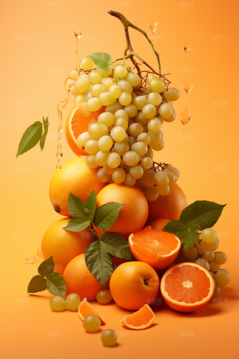 新鲜水果美食鲜果摄影图