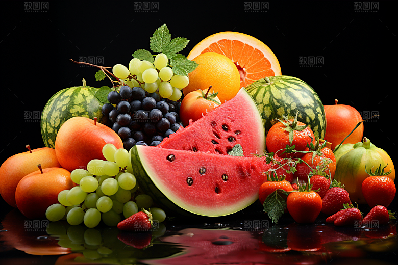 新鲜水果鲜果果品摄影图