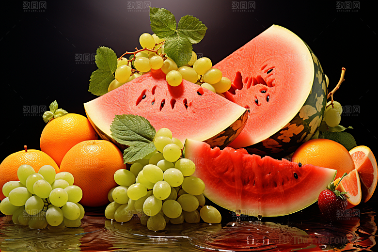 新鲜水果美食美味摄影图